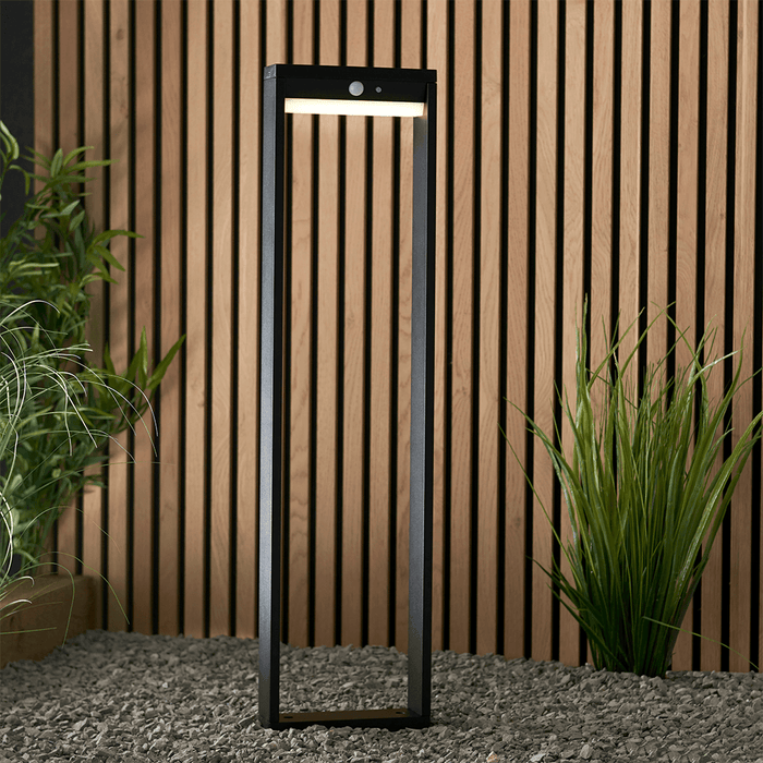 Endon Dannah LED Solar Post in Black (Large)