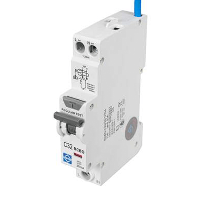 Lewden RCBO-32/30/1M/C RCBO 32A 30MA C-Type