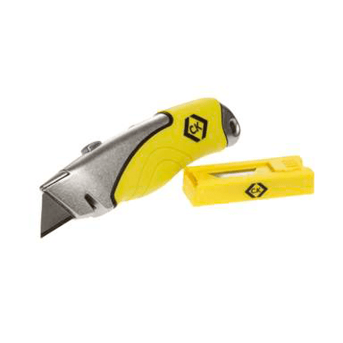 CK T/Knive with Soft Grip and Retracting C/W Blades
