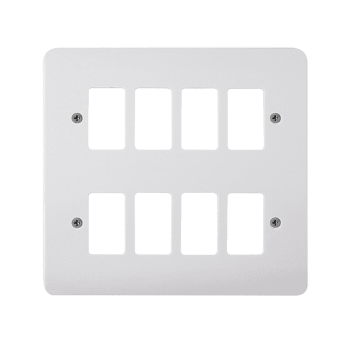 Scolmore Click Mode Gridpro 8 Gang Gride Plate