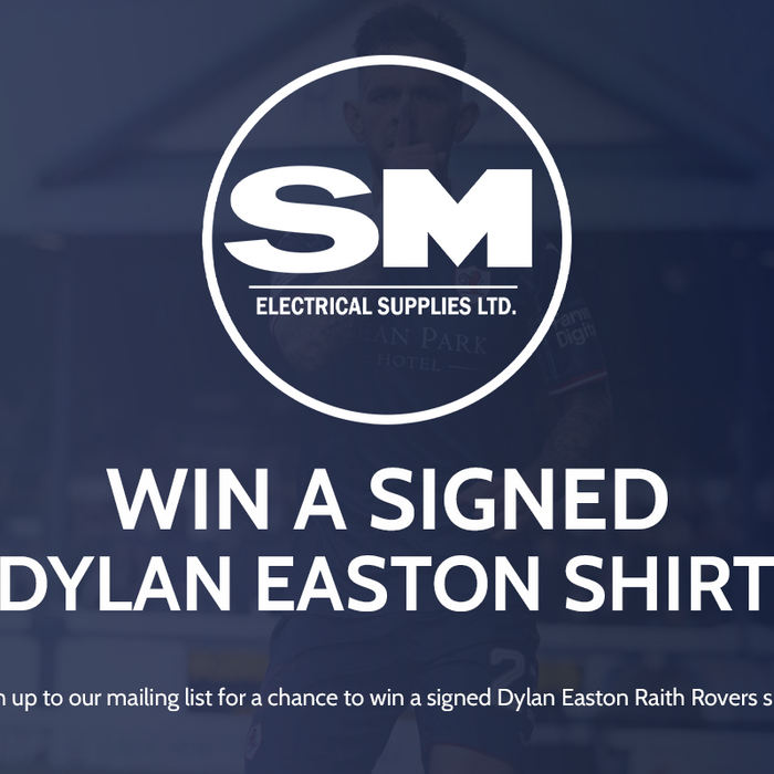 Win a Signed Dylan Easton Raith Rovers Shirt with SM Electrical Supplies