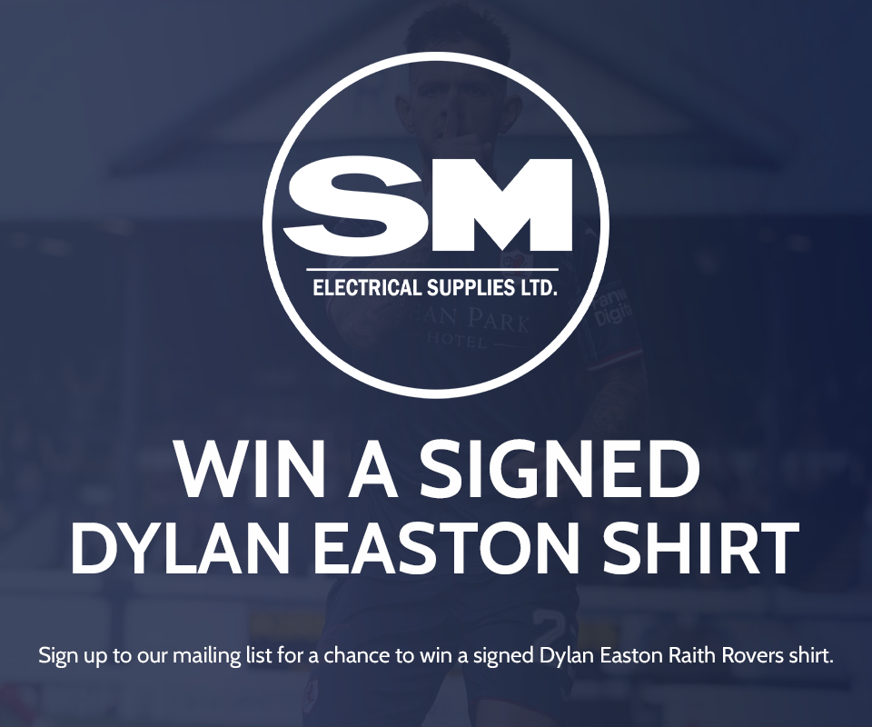 Win a Signed Dylan Easton Raith Rovers Shirt with SM Electrical Supplies