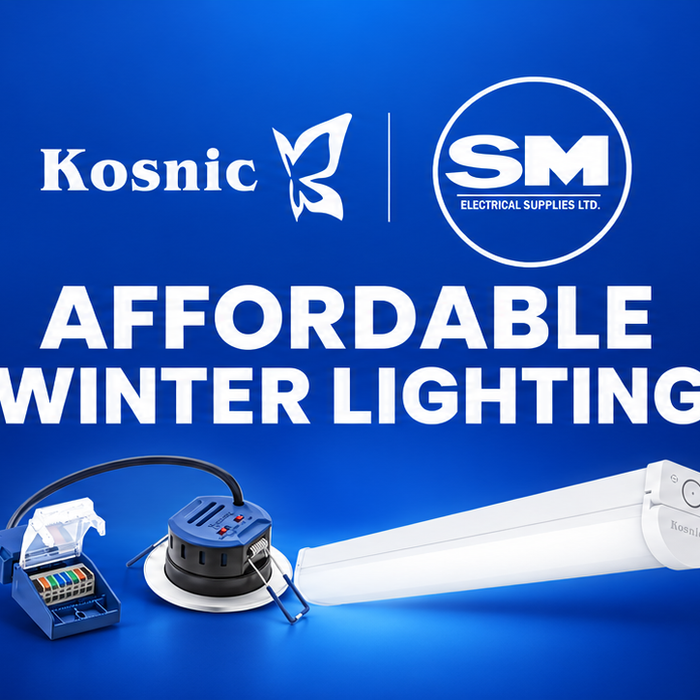 Affordable Winter Lighting: Kosnic's Fire-Rated Downlights and LED Battens, In Stock at SM Electrical Supplies