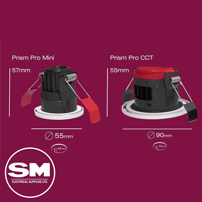 Ansell APRILEDP/MINI/CCT Prism Pro Mini CCT Downlight