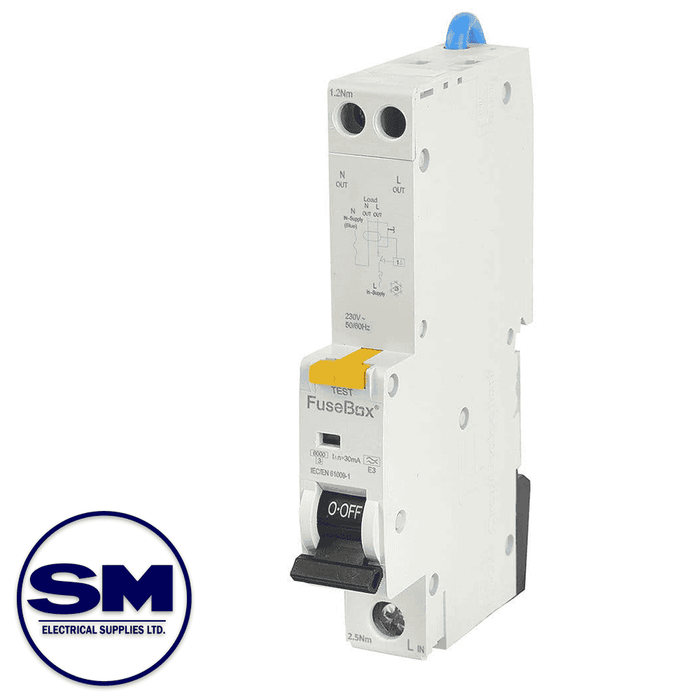Fusebox RTA062030B 20AMP 30MA B-TYPE RCBO TYPE A