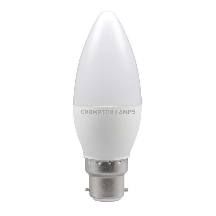 Crompton 5.5W LED BC Candle Cool White