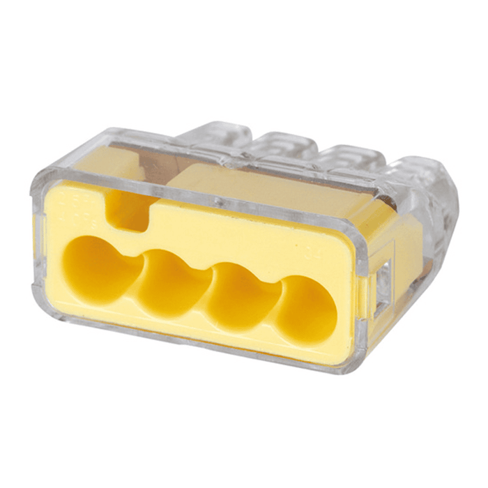 Ideal In-Sure 4 Port Push-In Connector (Box of 100)