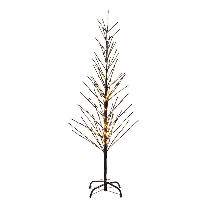 Konstsmide Outdoor 150cm Black Tree with Amber Lights