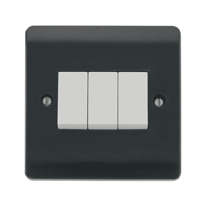 Scolmore Click Mode Part M 3 Gang 2 Way Switch