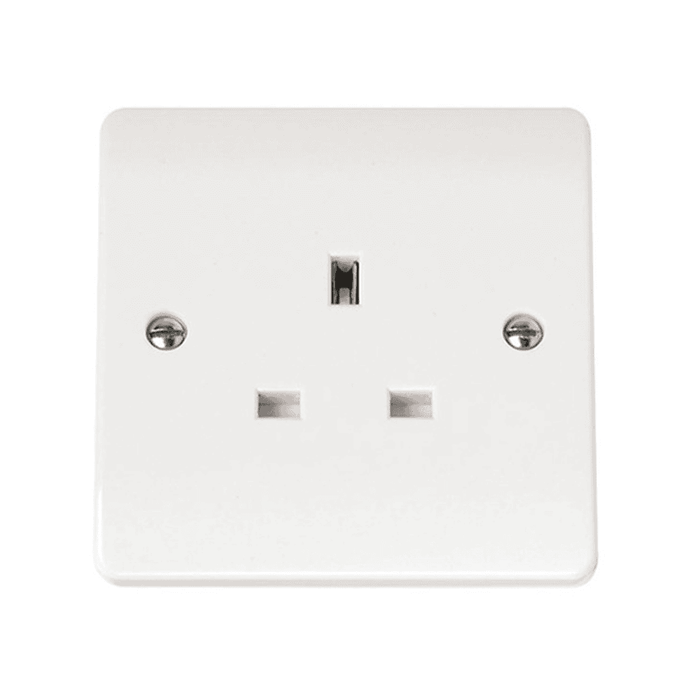 Scolmore 1 Gang 13A Unswitched Socket