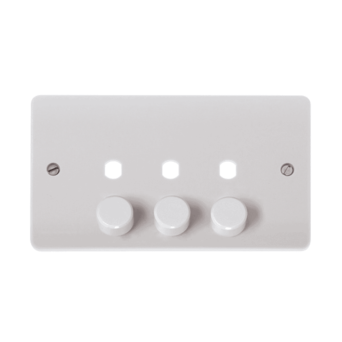 Scolmore Mode 3 Gang 2 Way Dimmer (Plate Only)