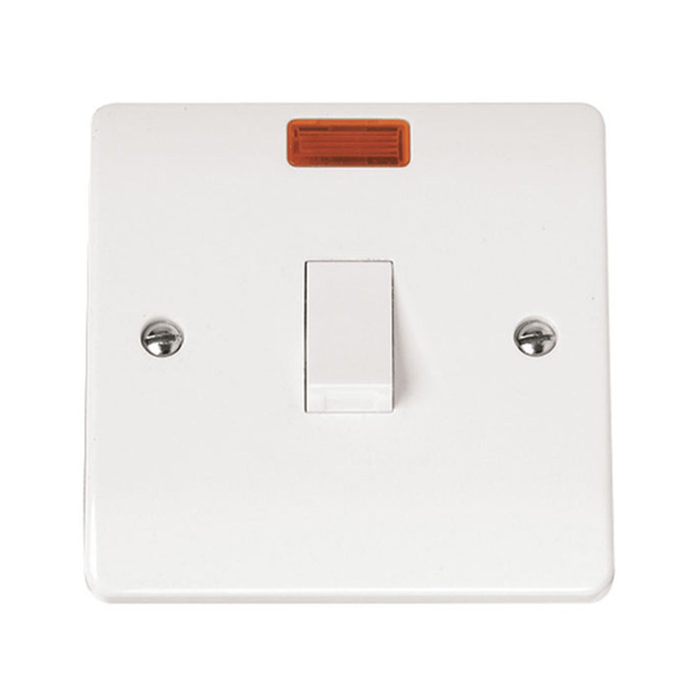 Scolmore Mode 20A DP Switch C/W Neon