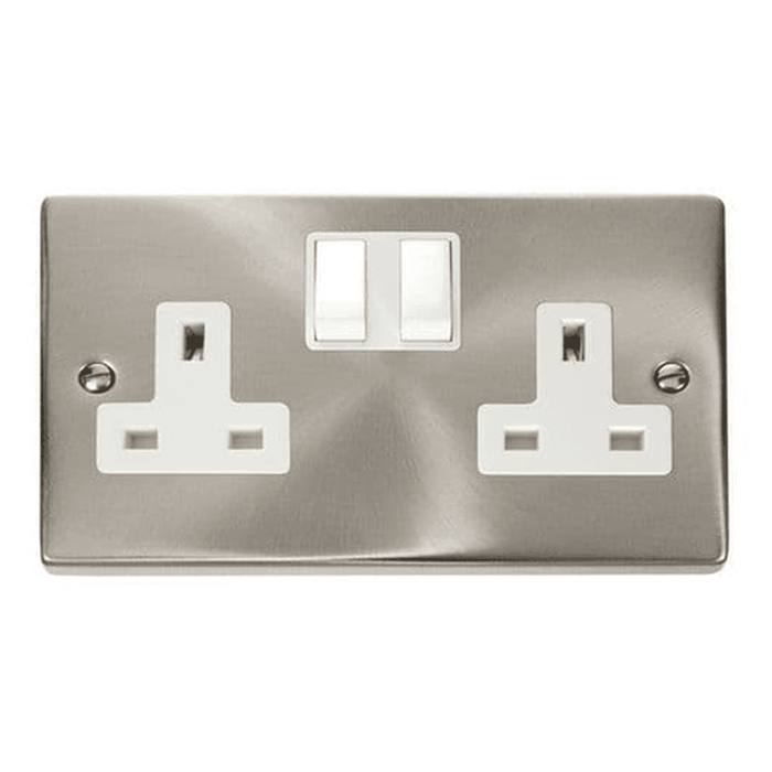 Deco 2Gang 13A DP Switch Socket Outlet
