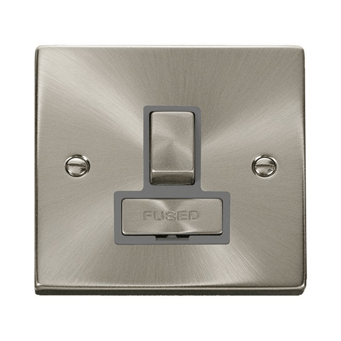 Scolmore Deco Ingot 13AMP Switched Fused Spur (Grey)