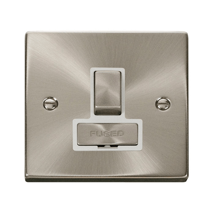 Scolmore Deco Ingot 13A Switched Fused Spur (White)